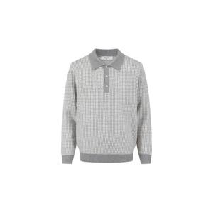 [에디션앤드지]F/W 비지니스 캐주얼 카라넥 체크 스웨이터[NEF4ET1627]