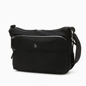 [헤지스ACC] [아이코닉]나일론 로고 크로스백 HJBA5E715BK