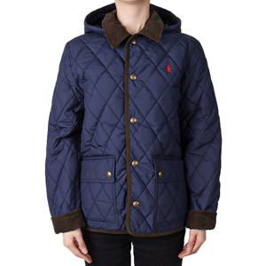 폴로랄프로렌 25FW 여성 퀄팅 후드 자켓 뉴포트네이비 성인사이즈 323943455 002 XL