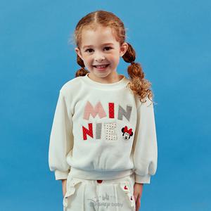 [디즈니베이비]미니로고패치기모맨투맨/79S721055-GR