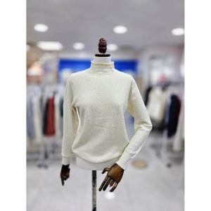 스테파니 세이브존08 진주 큐빅 반목 니트 A25SW5407