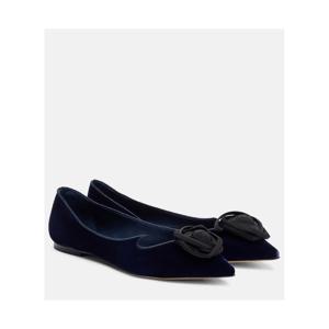 로저비비에 Rose Vivier 벨벳 발레리나 플랫 P01104875