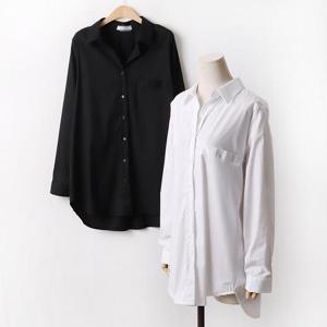 빅사이즈 502 베이직카라오버롱셔츠 DIRA383