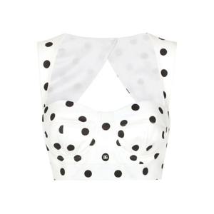 26 SS 돌체앤가바나 폴카 도트 코르셋 탑 F7AA7TFSFNM TP432034074