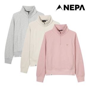 [택가99,000원] 네파 여성 그린마인드 에센셜 반집업 맨투맨 티셔츠 7L65460