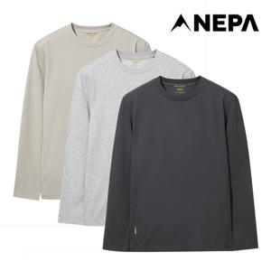 [택가69,000원] 네파 남성 패스파인더 로고 그래픽 긴팔 티셔츠 7L55301
