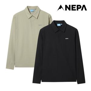 네파 남성 퍼포먼스랩 포레스타 우븐 긴팔 폴로 티셔츠 7L55222