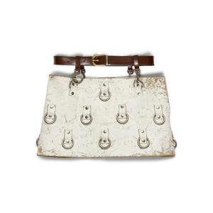 프라다 링 디테일 레더 미니 스커트 51909SAMO16UK