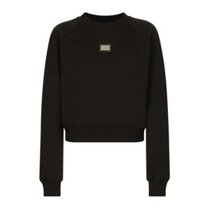 돌체앤가바나 로고 장식 스웨트셔츠 F9R25THU7H9