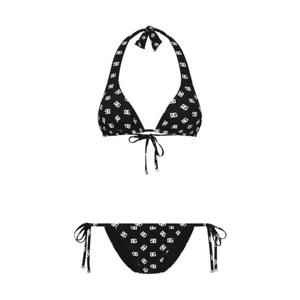 돌체앤가바나 DNA DG 로고 프린트 트라이앵글 컵 비키니 세트 O8A02JON02A
