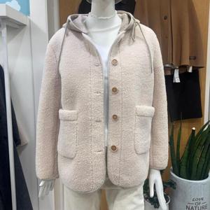 클리지 DP01 버튼 후드 후리스 자켓 CP9WJK10