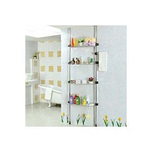 기둥식욕실선반 욕조기둥선반 4단600 욕실선반 화장실선반 기둥식선반