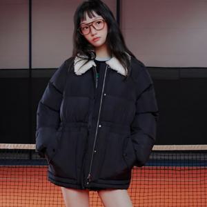 [랩]배색카라 스트링 웰론 점퍼 AR4PDA67