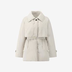 [쥬크]코듀로이배색 하프 트렌치 구스 다운 Z254PSG810