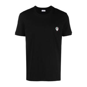 돌체앤가바나 로고 자수 스트레치 코튼 티셔츠 M8C03JONN94 N00