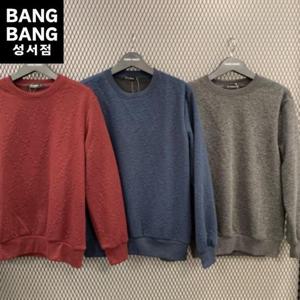 뱅뱅 HC04 가을남성 라운드꽈배기 맨투맨 긴팔티 CTL608