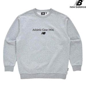 뉴발란스 NBNCC21023-GR 에센셜 레터로고 맨투맨 남녀공용 긴팔티