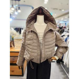 스테파니 세이브존01 후드 숏 경량 패딩 점퍼 A26JK6103