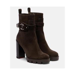 크리스찬루부탱 Dianouchette 100 스웨이드 앵클 부츠 P01119988