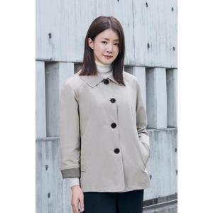 PAT 여성 봄 가을 빅카라코튼혼방트렌치자켓 1K61204