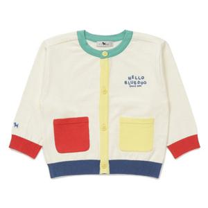 [블루독베이비] 26SS (CR) 컬러블럭 소프트 니트 가디건 조카선물 (4611420001)