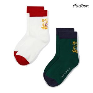 [말본골프][말본골프] 공용 시즌 로고 크루 삭스 M4343PSC06