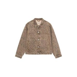 Stussy스투시 트러커 자켓 데님 레오파드 115839