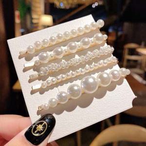 다양한 사이즈 진주 머리핀 5종 세트 URD-215