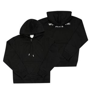 우영미 후드 M253TS37 732B 코튼 백 로고 여성후드티