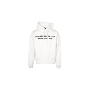 Dsquared2 릴렉스핏 헤리티지 드로스트링 후드 티셔츠 S74GU0897S25516 100 TP970517419