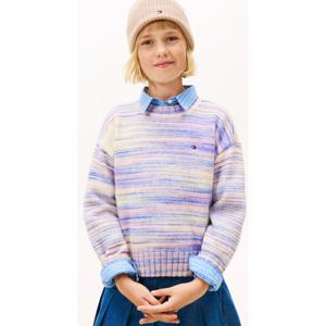 타미힐피거칠드런6 T42G0WWO360GT1  멜란지 스트라이프 니트 스웨터