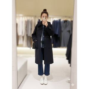 [숲]후드탈부착 롱더블코트  SBBHC851