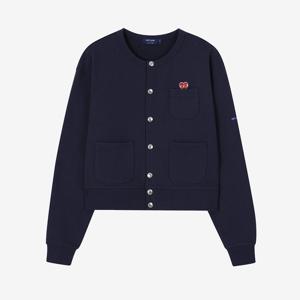 [세인트제임스 본사정품] Bon Bon Heart Cardigan (NVY) ASJF261KR05-NVY