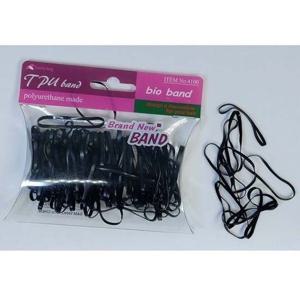 TPU국내산 바이오밴드 머리고무줄 블랙 100ocs 헤어끈 머리끈 헤어끈 고무줄 TPU