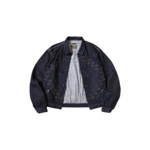 Kapital캐피탈 12온즈 데님 산토 도밍고 썬더버드 자켓 인디고 K2504LJ175