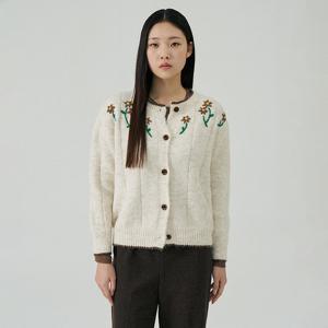 [코인코즈][정가69,000원]플라워 버튼 가디건_CD5WD611