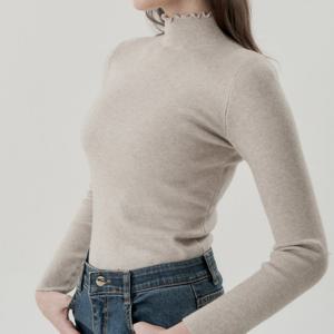[코인코즈][정가129,000원]네크 프릴 터틀넥 니트_DZ4WP067