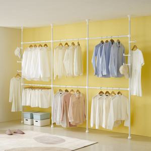 이지온 레몬 드레스룸 싱글 행거 EL406C4 튼튼한 드레스룸 시스템 옷걸이 행거