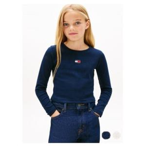 [타미힐피거칠드런2] 플래그 립 긴팔 티셔츠 (T42G0KKO420GT1) 3T 16세