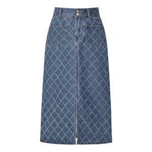 [포커스][77까지] 다이아 포인트 H라인 데님 스커트 PBINF6S1SK8041