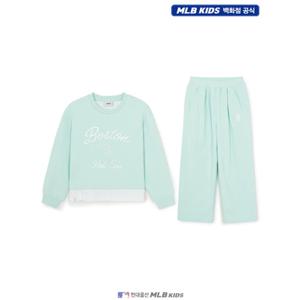 [MLB키즈US] (7FS2A0261-43MTL) 여아 스포티브 애슬레저 레이어드 맨투맨세트 아동맨투맨세트