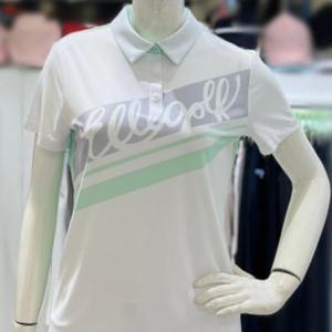 엘르골프 세이브존01 여성 컬러 배색 로고 포인트 냉감 티셔츠 6I45257 740