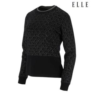 엘르골프 세이브존01 여성 로고 울오버 라운드 스웨터(방풍) 6J83302 199