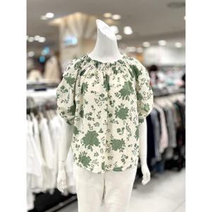 소고 세이브존01 프린트 오프숄더 블라우스 AJ2BA24-1