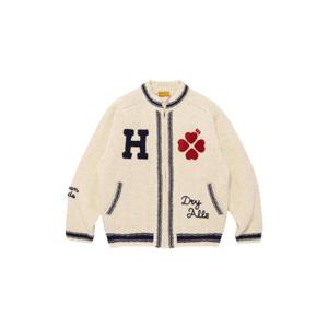 Human Made휴먼 메이드 집 Up 니트 자켓 화이트 HM30CS020