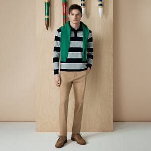 [먼싱웨어] 남성 PK 스트라이프 티셔츠 멜란지그레이 MR121MTL12