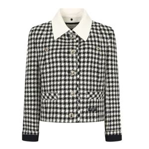 [제이제이 지고트]칼라 디테일 크롭 트위드 재킷 GP2A0JKR51