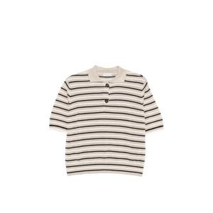 Brunello Cucinelli 스트라이프 폴로 탑 M1T272305CVW13