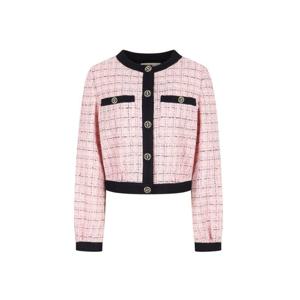 [제이제이 지고트]메탈 버튼 크롭 트위드 점퍼 GP3A0JP101