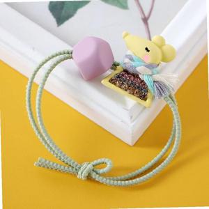 큐빅 목도리 쥐 머리끈 포인트 헤어슈슈